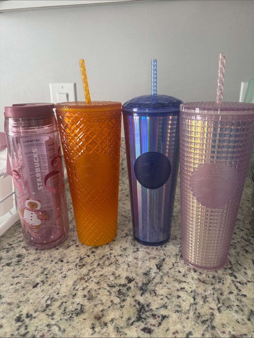 (4) Starbucks cups